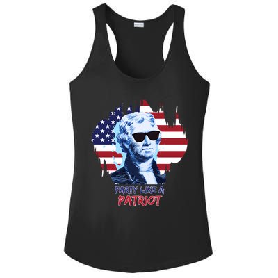 Party Like A Patriot Ladies PosiCharge Competitor Racerback Tank