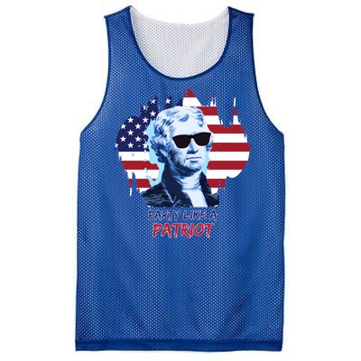 Party Like A Patriot Mesh Reversible Basketball Jersey Tank