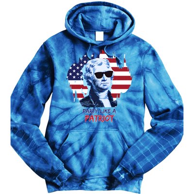 Party Like A Patriot Tie Dye Hoodie