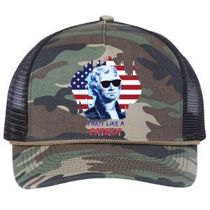 Party Like A Patriot Retro Rope Trucker Hat Cap