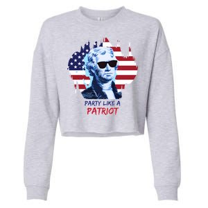 Party Like A Patriot Cropped Pullover Crew