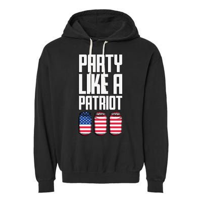 Party Like A Patriot USA Garment-Dyed Fleece Hoodie