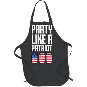 Party Like A Patriot USA Full-Length Apron With Pockets