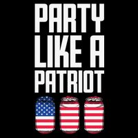 Party Like A Patriot USA Bucket Hat
