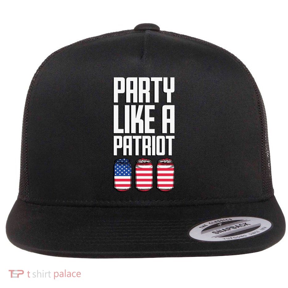 Party Like A Patriot USA Flatbill Hat