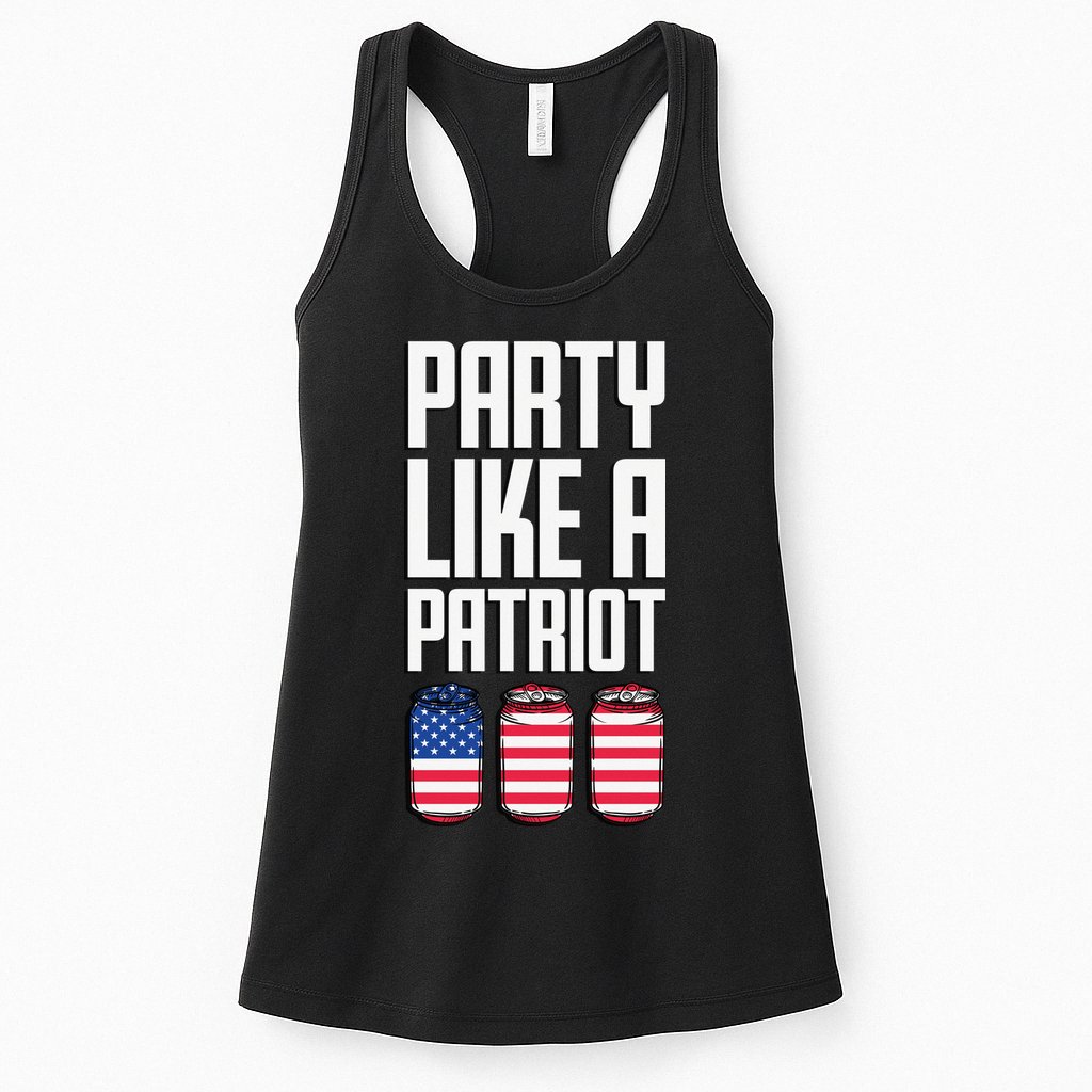 Party Like A Patriot USA Womens Tank Top