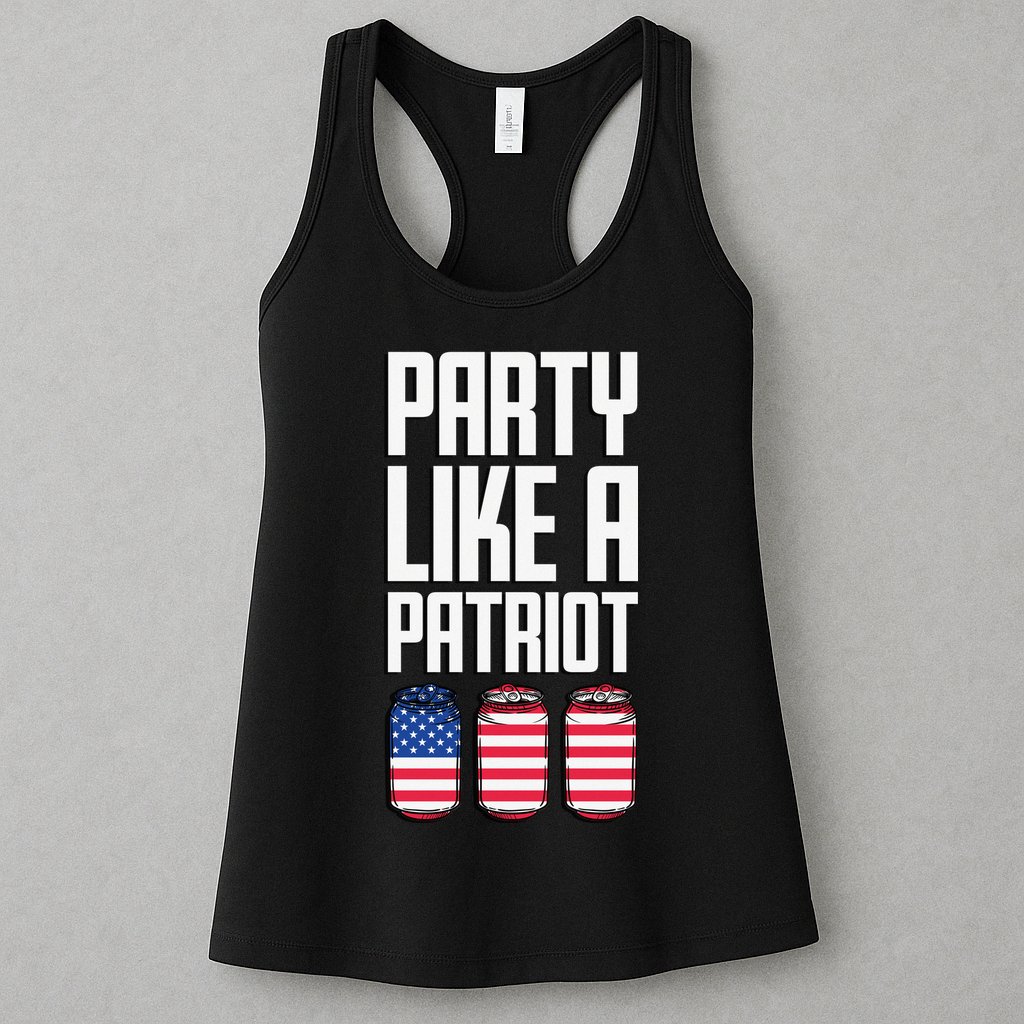 Party Like A Patriot USA Womens Tank Top