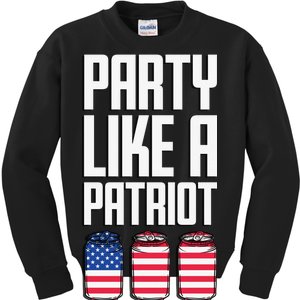 Party Like A Patriot USA Kids Sweatshirt