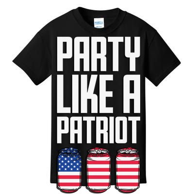 Party Like A Patriot USA Kids T-Shirt