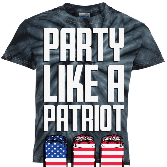 Party Like A Patriot USA Kids Tie-Dye T-Shirt