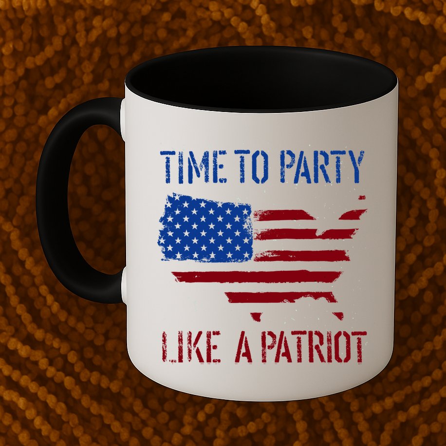 Party Like A Patriot USA Pride Mug
