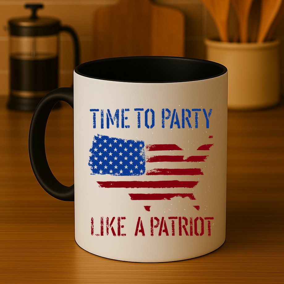 Party Like A Patriot USA Pride Mug