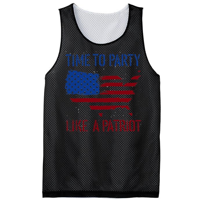 Party Like A Patriot USA Pride Mesh Reversible Basketball Jersey Tank