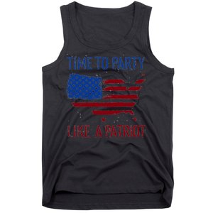 Party Like A Patriot USA Pride Tank Top