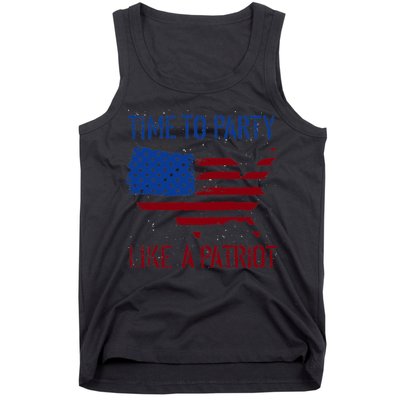 Party Like A Patriot USA Pride Tank Top