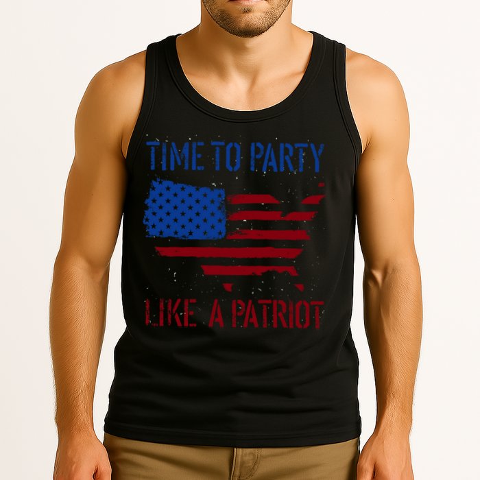 Party Like A Patriot USA Pride Tank Top