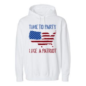 Party Like A Patriot USA Pride Garment-Dyed Fleece Hoodie