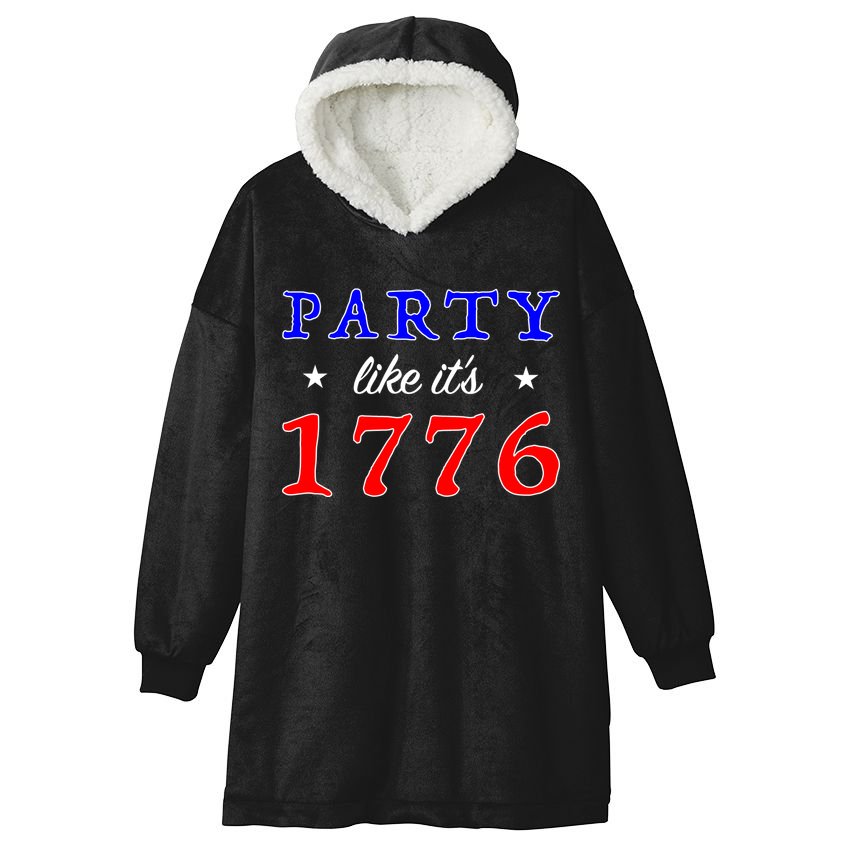 Party Like It's 1776 Hooded Wearable Blanket