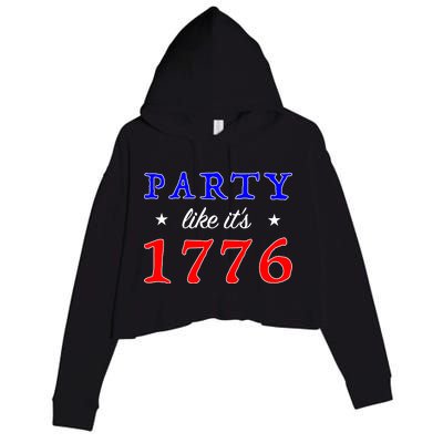 Party Like It's 1776 Crop Fleece Hoodie