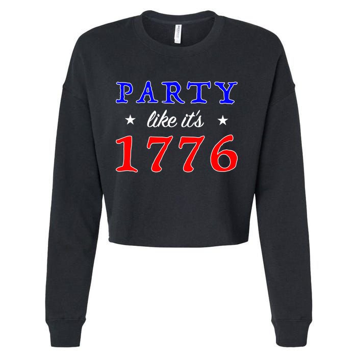 Party Like It's 1776 Cropped Pullover Crew