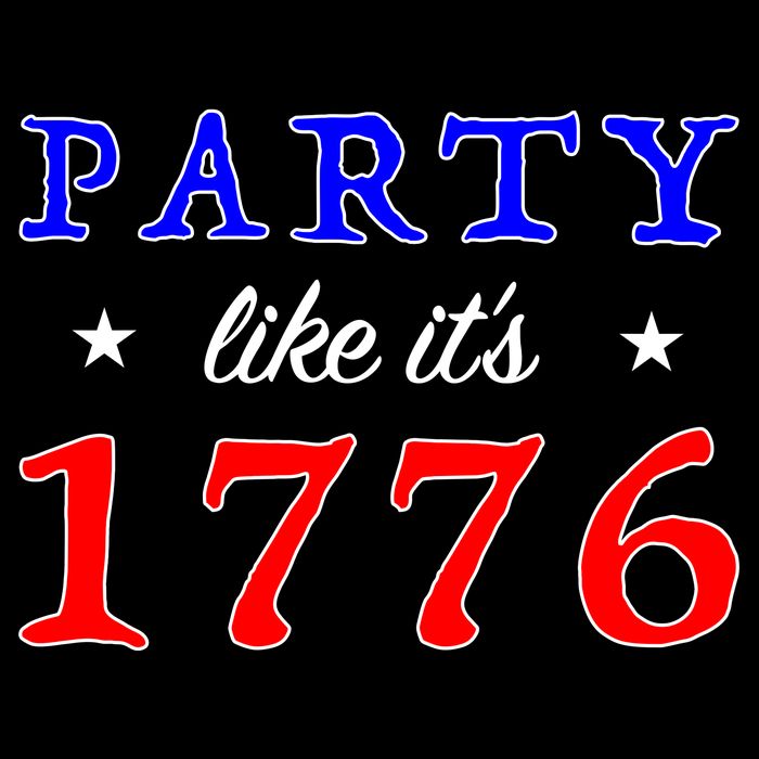 Party Like It's 1776 Cropped Pullover Crew