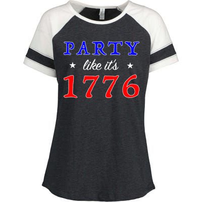 Party Like It's 1776 Enza Ladies Jersey Colorblock Tee