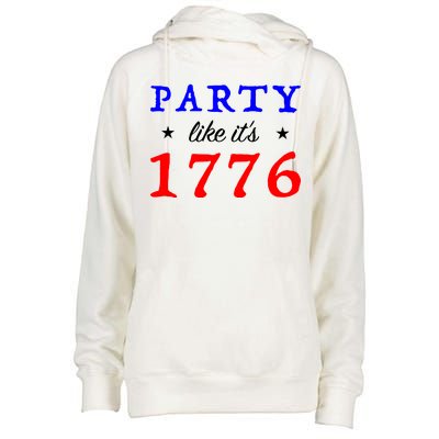 Party Like It's 1776 Womens Funnel Neck Pullover Hood