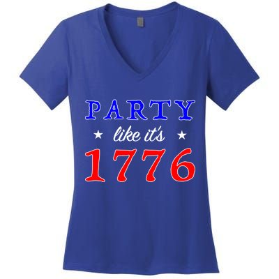 Party Like It's 1776 Women's V-Neck T-Shirt