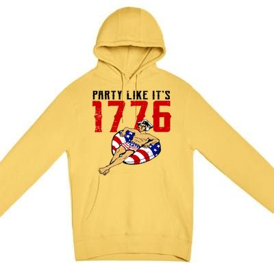 Party Like It's 1776 Patriotic George Washington Premium Pullover Hoodie