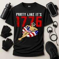 Party Like It's 1776 Patriotic George Washington Cooling Performance Crew T-Shirt