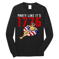 Party Like It's 1776 Patriotic George Washington Long Sleeve Shirt