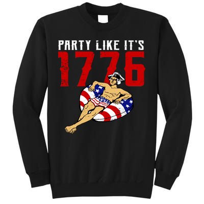 Party Like It's 1776 Patriotic George Washington Sweatshirt