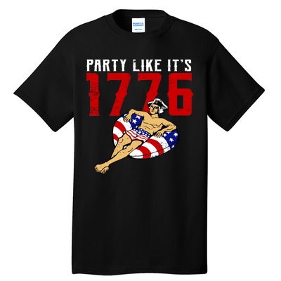 Party Like It's 1776 Patriotic George Washington Tall T-Shirt