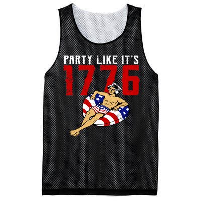 Party Like It's 1776 Patriotic George Washington Mesh Reversible Basketball Jersey Tank