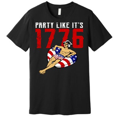 Party Like It's 1776 Patriotic George Washington Premium T-Shirt