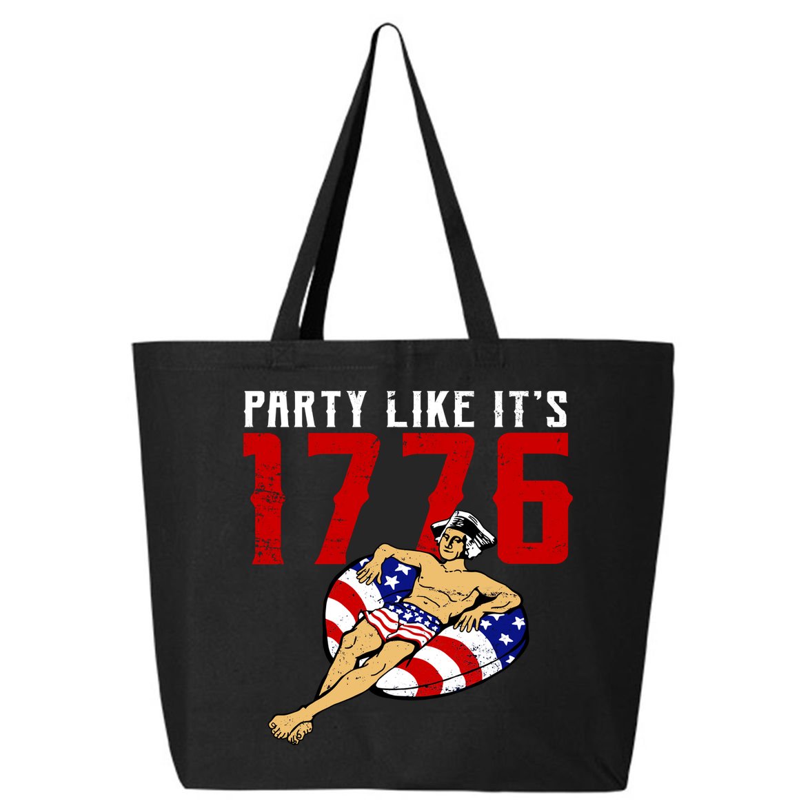 Party Like It's 1776 Patriotic George Washington 25L Jumbo Tote