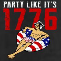 Party Like It's 1776 Patriotic George Washington 25L Jumbo Tote
