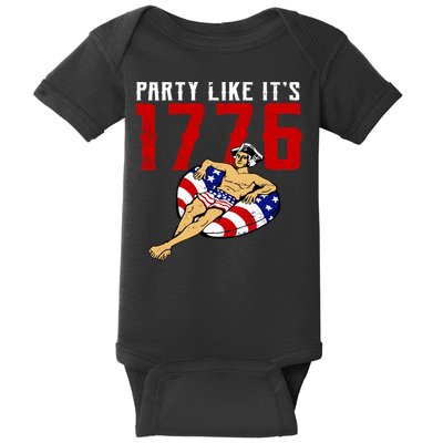 Party Like It's 1776 Patriotic George Washington Baby Bodysuit
