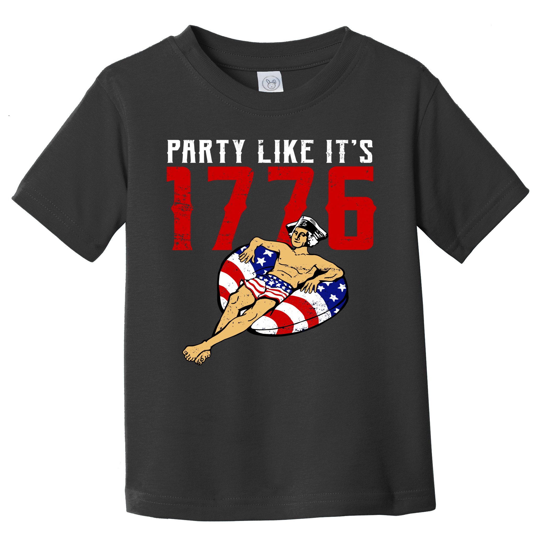 Party Like It's 1776 Patriotic George Washington Toddler T-Shirt