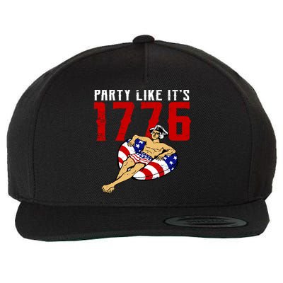 Party Like It's 1776 Patriotic George Washington Wool Snapback Cap