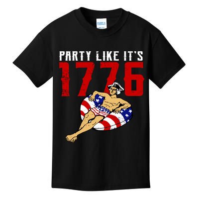 Party Like It's 1776 Patriotic George Washington Kids T-Shirt