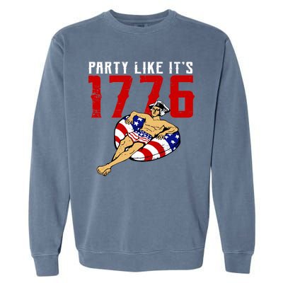 Party Like It's 1776 Patriotic George Washington Garment-Dyed Sweatshirt