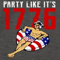 Party Like It's 1776 Patriotic George Washington Vector Backpack