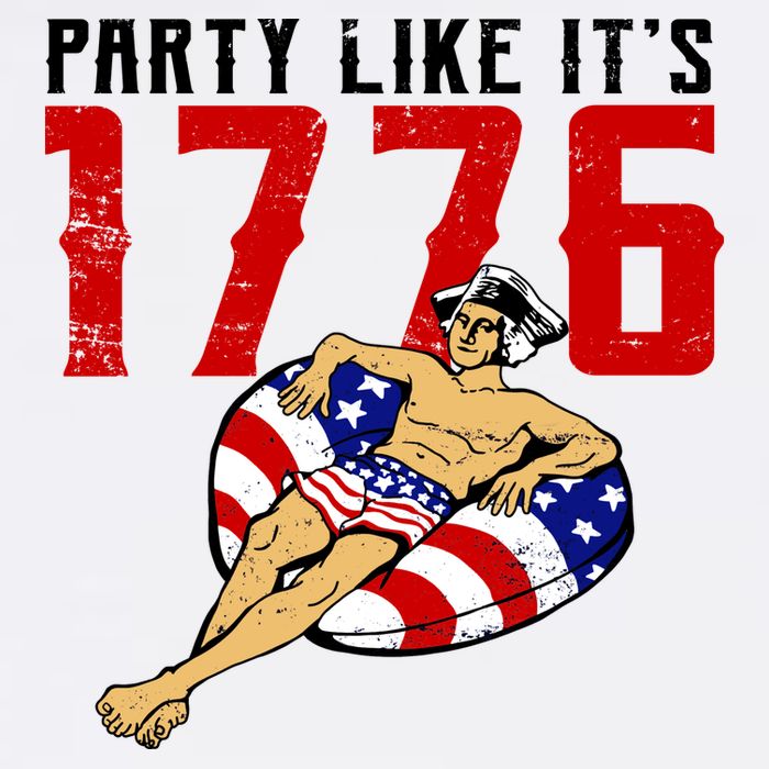 Party Like It's 1776 Patriotic George Washington Garment-Dyed Sweatshirt
