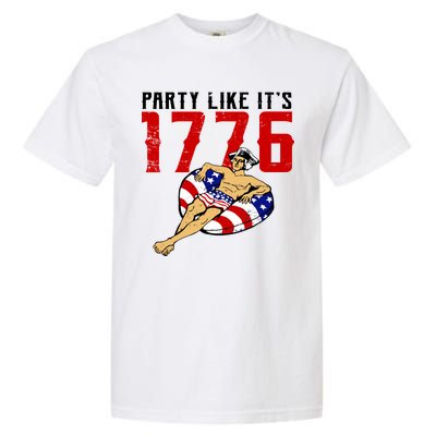 Party Like It's 1776 Patriotic George Washington Garment-Dyed Heavyweight T-Shirt