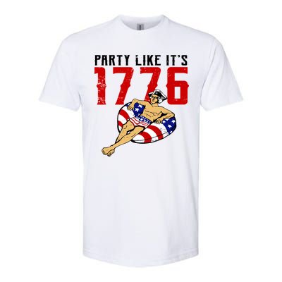 Party Like It's 1776 Patriotic George Washington Softstyle CVC T-Shirt