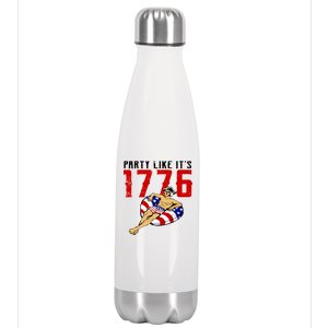 Party Like It's 1776 Patriotic George Washington Stainless Steel Insulated Water Bottle