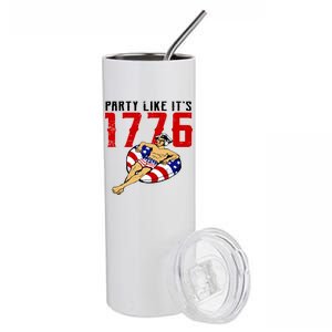 Party Like It's 1776 Patriotic George Washington Stainless Steel Tumbler