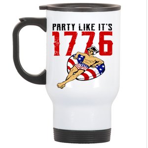 Party Like It's 1776 Patriotic George Washington Stainless Steel Travel Mug