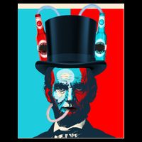 Party With Abe - Abraham Lincoln Drinking Beer 16oz Travel Tumbler
